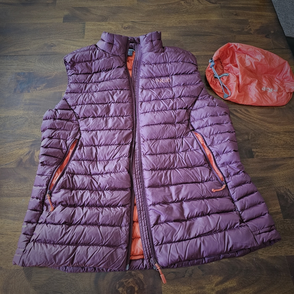 RAB microlight vest deep heather US L